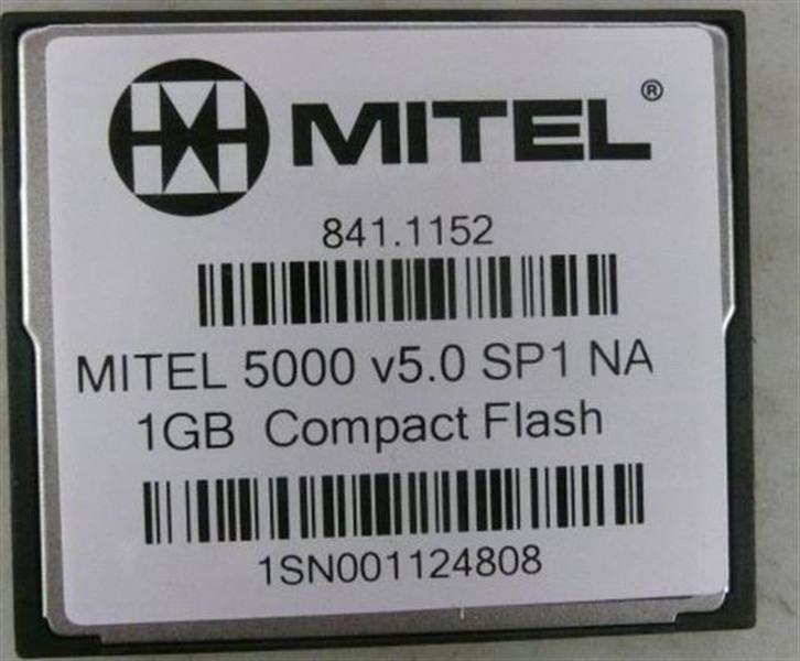 Mitel 5000 NA 1GB CompactFlash memory card
