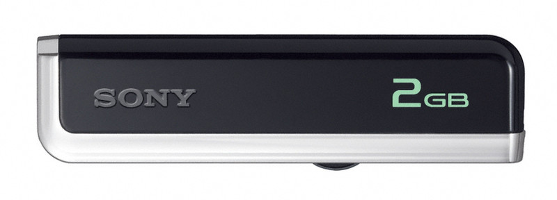 Sony USM2GJF 2GB USB 2.0 Type-A Black,Silver USB flash drive