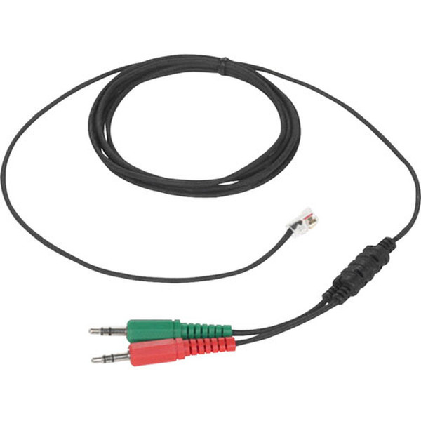 Sennheiser CUIPC 1 RJ-11 2x 3.5mm Черный кабельный разъем/переходник