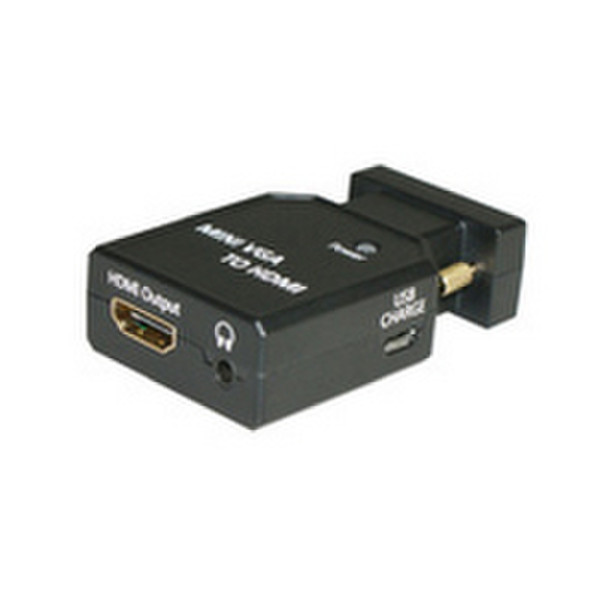 Microconnect MC-CONMVGAHM HDMI Mini-VGA Schwarz Videokabel-Adapter