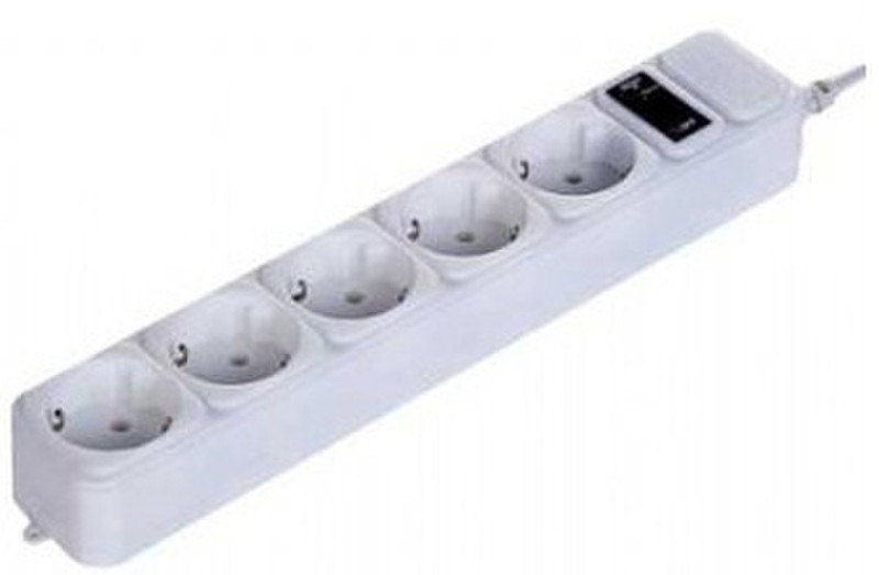 Gembird Surge Protector 5x 5AC outlet(s) White surge protector
