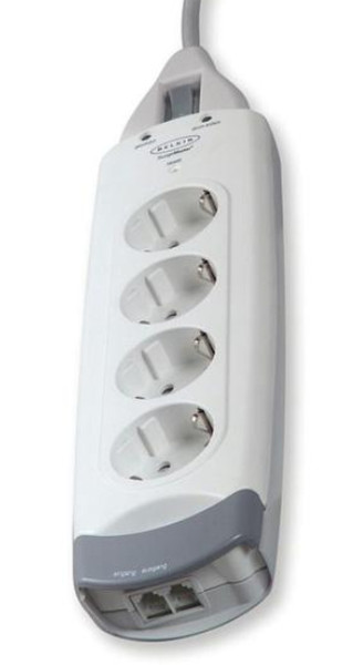 Belkin F9H410QY2M 4AC outlet(s) 2m Grau, Weiß Spannungsschutz