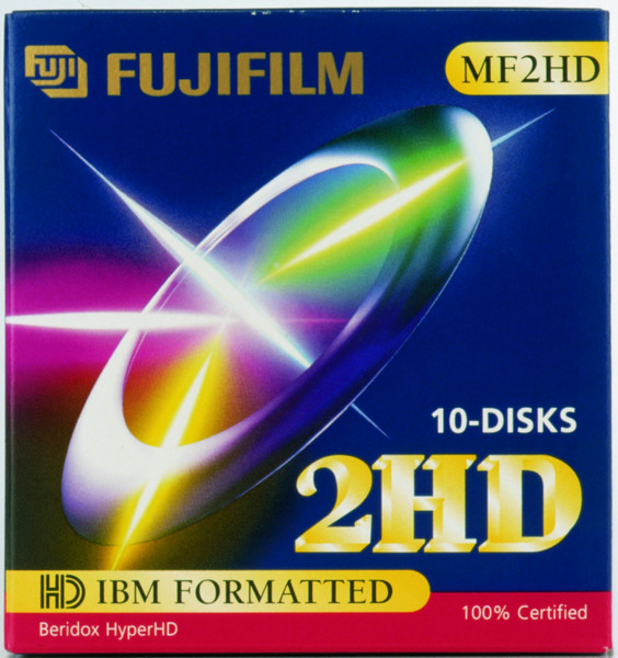 Fujifilm MF2HD/F 1.44MB 3.5" Black 10pk