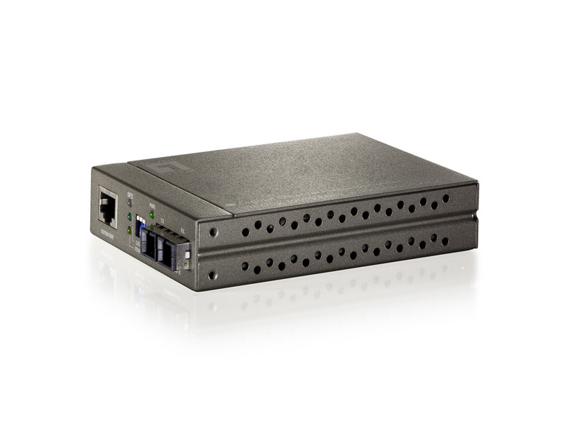 LevelOne GVT-4001 1000Мбит/с 850нм Multi-mode Черный сетевой медиа конвертор