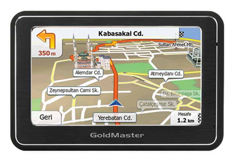 GoldMaster NAV-433 Tragbar / Fixiert 4.3Zoll TFT Touchscreen Schwarz Navigationssystem