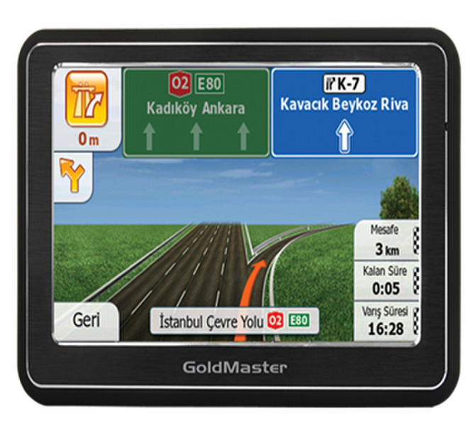 GoldMaster NAV-503 Tragbar / Fixiert 5Zoll TFT Touchscreen Schwarz Navigationssystem