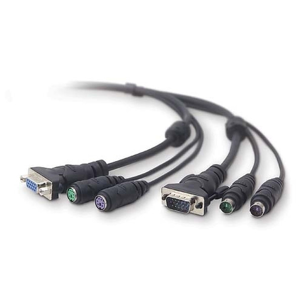 Belkin F1D9004 3.05m Black KVM cable