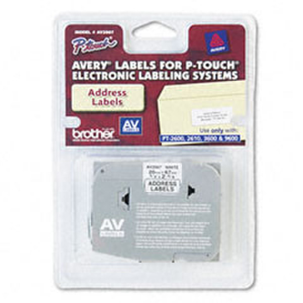 Brother AV2067 printer label