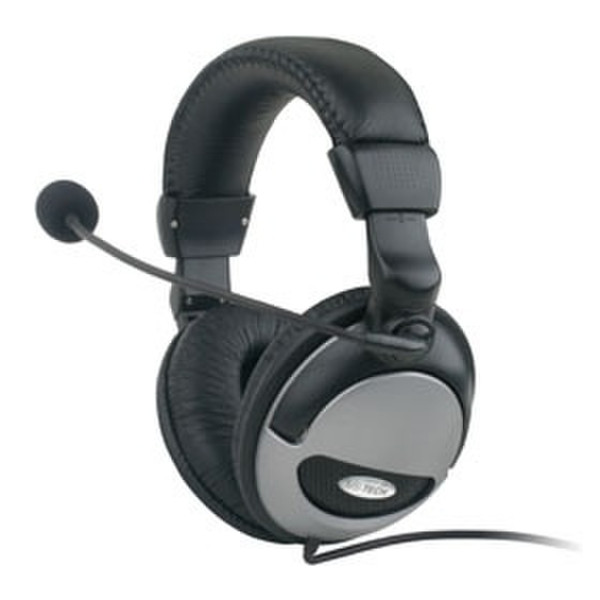 MS-Tech LM-150 Binaural Wired Black mobile headset