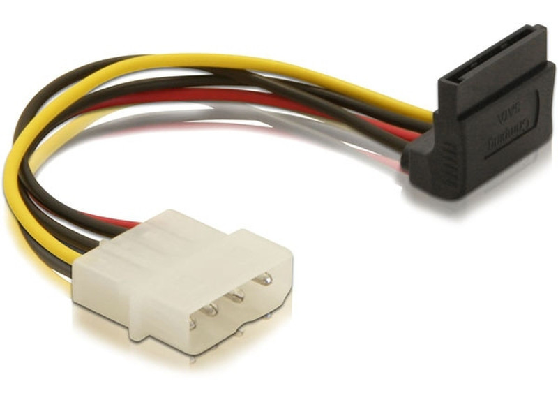 DeLOCK Power HDD SATA Cable 0.15м Черный, Красный кабель питания