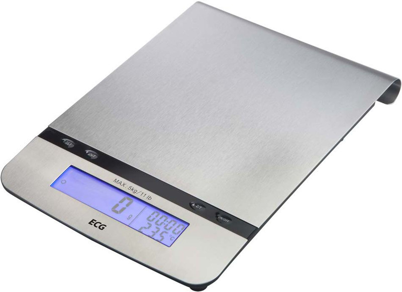 ECG KV 130 Electronic kitchen scale Нержавеющая сталь кухонные весы