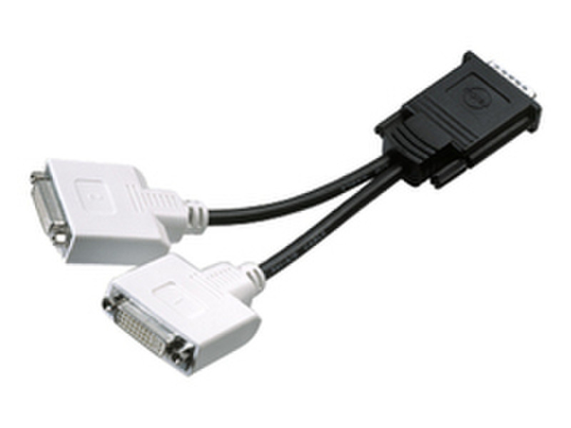 PNY DMS-59 to Dual DVI-I DMS DVI-I Черный кабельный разъем/переходник