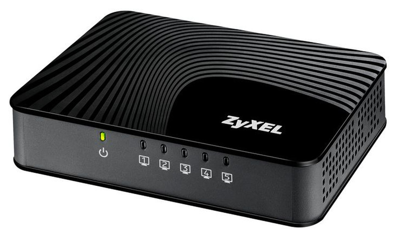 ZyXEL GS105SV2 Неуправляемый L2 Gigabit Ethernet (10/100/1000) Черный сетевой коммутатор