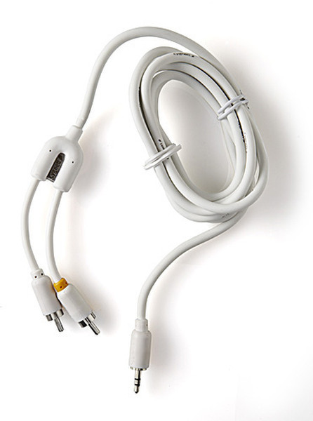 Cygnett CY-3-RCA 1.5м Белый аудио кабель