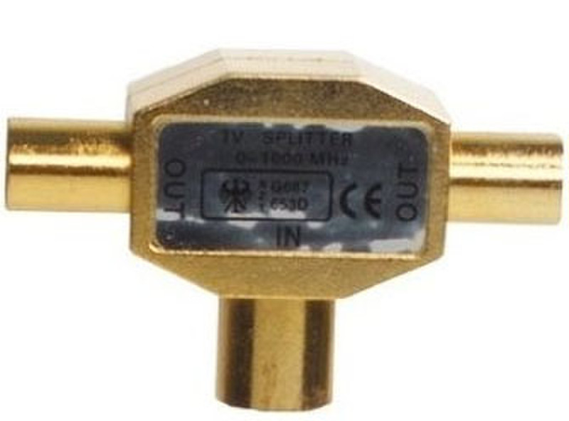 Sinox SXV425 Cable splitter Gold Kabelspalter oder -kombinator