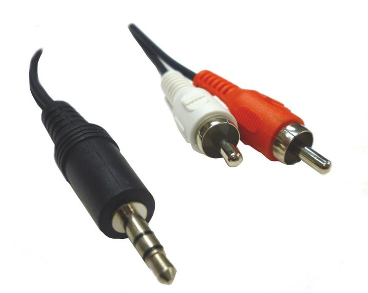 Professional Cable 6ft, 2xRCA - 3.5mm