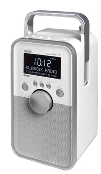 DigitalBox DABMAN 110 Портативный Analog & digital Серый, Белый радиоприемник