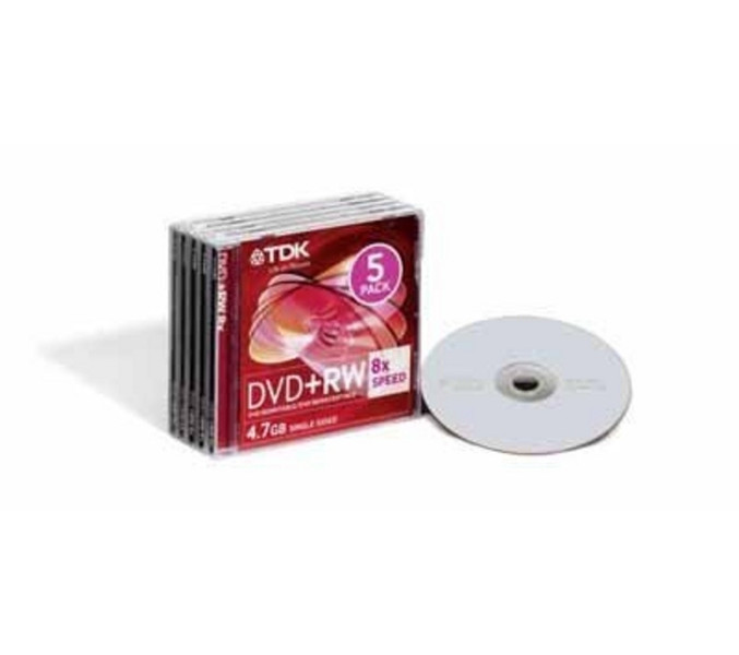 TDK DVD+RW 4.7GB 8x 4.7GB DVD+RW 10pc(s)