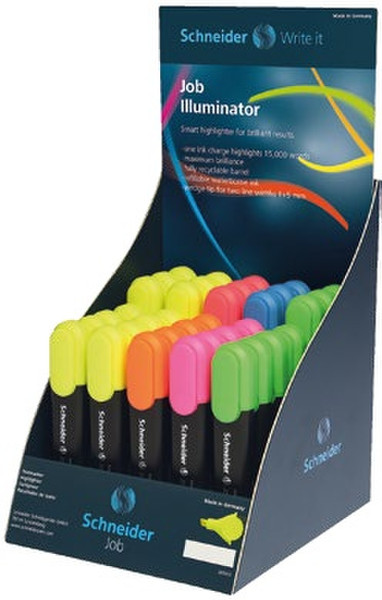 Schneider Job Displays Chisel tip Blue,Green,Orange,Pink,Red,Yellow 35pc(s) marker