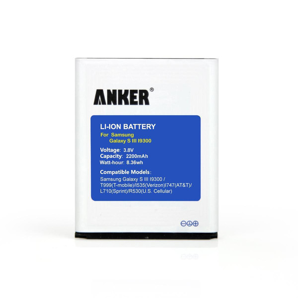Anker AK-70SMI9300-S1W22NA Lithium-Ion 2200mAh 3.8V rechargeable battery