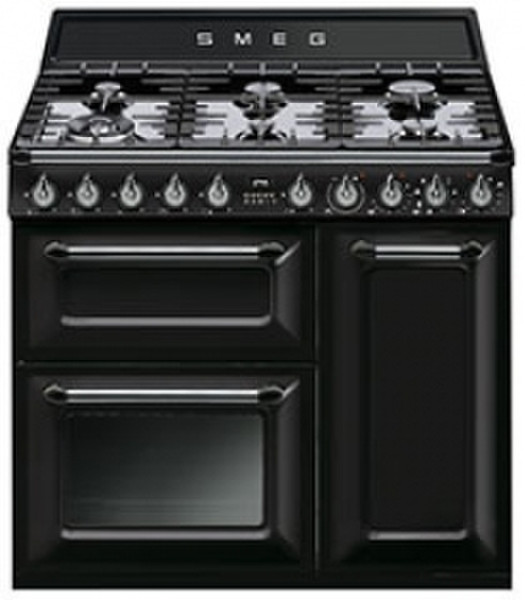 Smeg Victoria Freistehend Gas hob A Schwarz