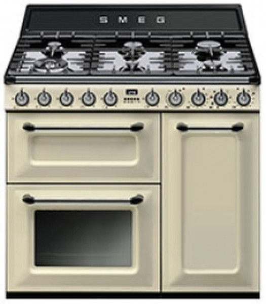 Smeg Victoria Отдельностоящий Gas hob A Кремовый