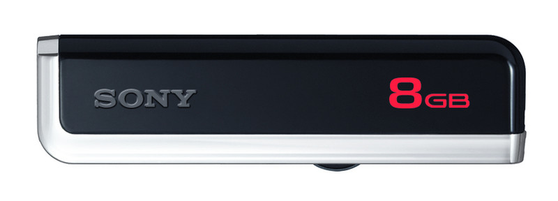 Sony USM8GJF 8GB USB 2.0 Type-A Black,Silver USB flash drive