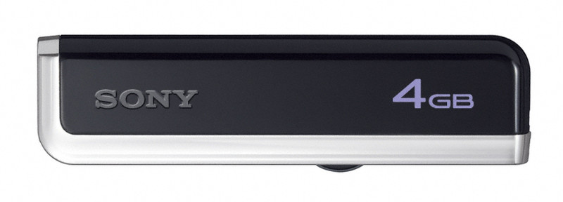 Sony USM4GJF 4GB USB 2.0 Typ A Schwarz, Silber USB-Stick