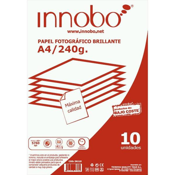 Innobo A4 240GR 10H A4 (210×297 mm) Gloss Белый бумага для печати