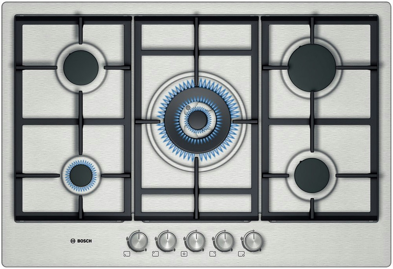 Bosch PCQ815B90E built-in Gas Stainless steel hob