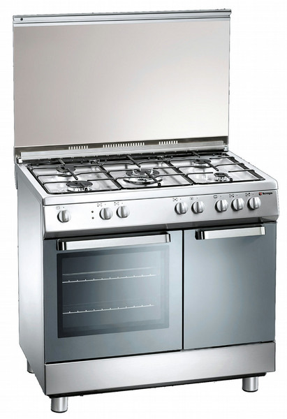 Tecnogas D924 Freistehend Gas hob Edelstahl