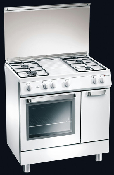 Tecnogas D822WS Freestanding Gas hob White cooker