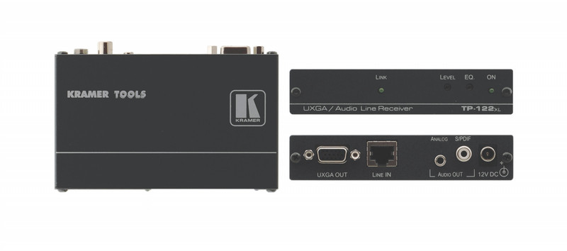 Kramer Electronics TP-122XL AV transmitter Schwarz Audio-/Video-Leistungsverstärker