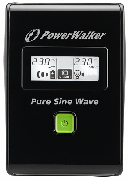 BlueWalker PowerWalker VI 800 SW Zeile-interaktiv 800VA 2AC outlet(s) Schwarz Unterbrechungsfreie Stromversorgung (UPS)