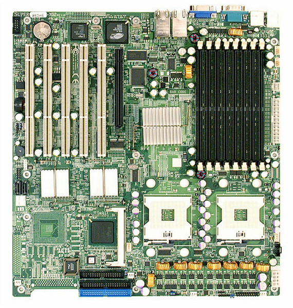 Supermicro X6DHE-XG2 Intel E7520 Socket 604 (mPGA604) Erweitertes ATX Server-/Workstation-Motherboard