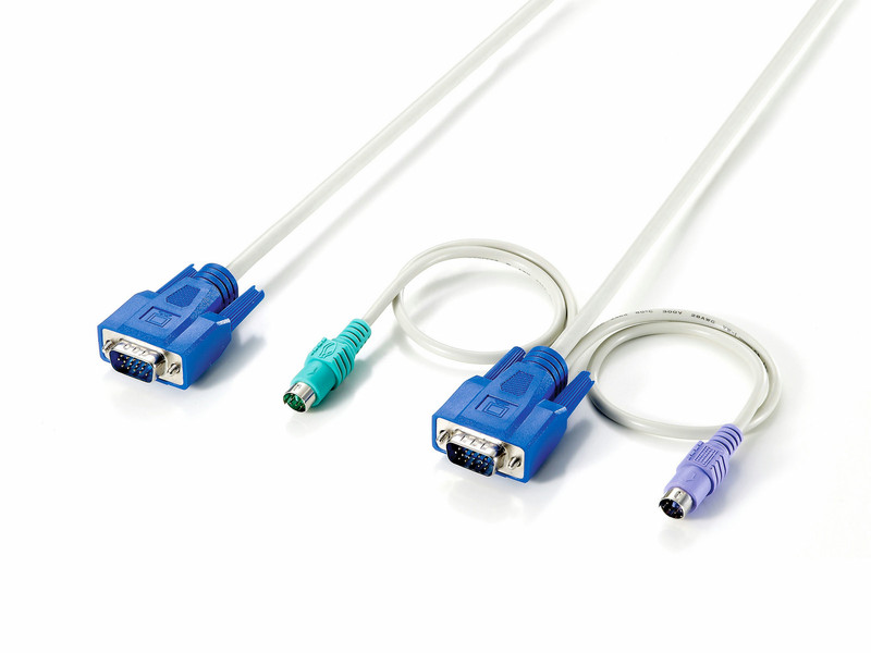 LevelOne 1.8m PS/2 KVM Cable KVM cable