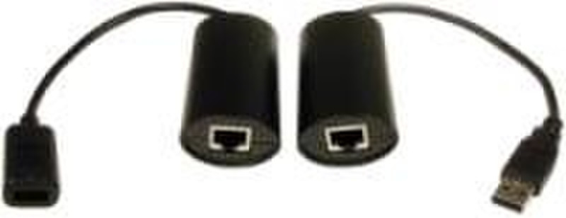 Cables Unlimited USB Over Cat5e Extender 45.75m Black USB cable