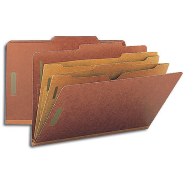 Smead Classification Folders, Pocket Style Divider Legal Red Красный папка