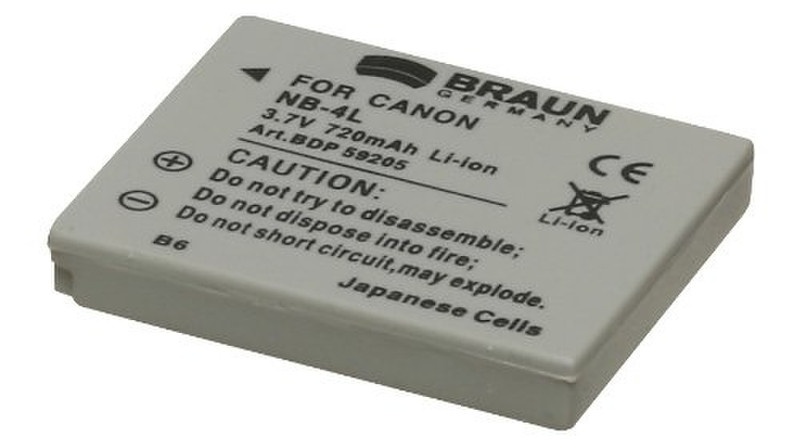 Braun BNBA59205 Литий-ионная 720мА·ч 3.7В аккумуляторная батарея