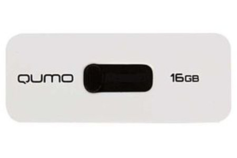 QUMO 16GB Slider 01 16ГБ USB 3.0 Черный, Белый USB флеш накопитель