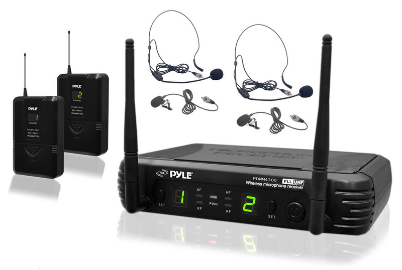 Pyle PDWM3400 Stage/performance microphone Wireless Black microphone