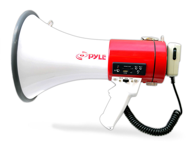 Pyle PMP57LIA В помещении / на открытом воздухе 50Вт Красный, Белый мегафон