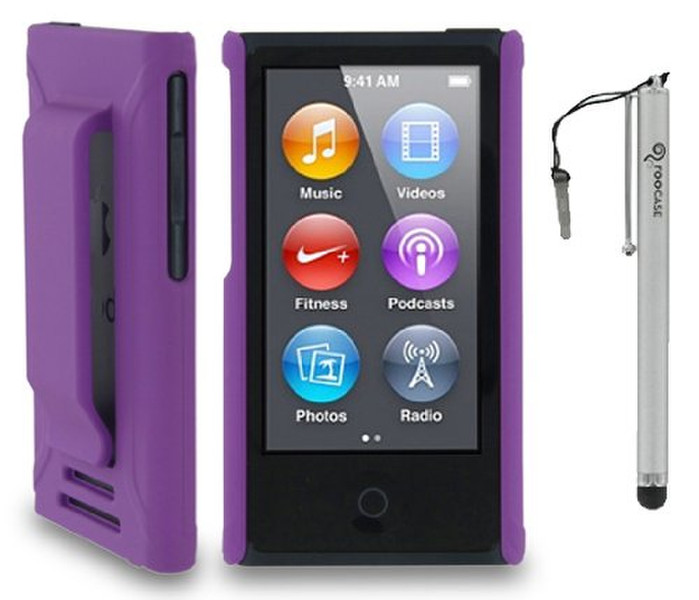 Roocase YM-NANO7-S1-R-PR-CAP Shell case Purple MP3/MP4 player case