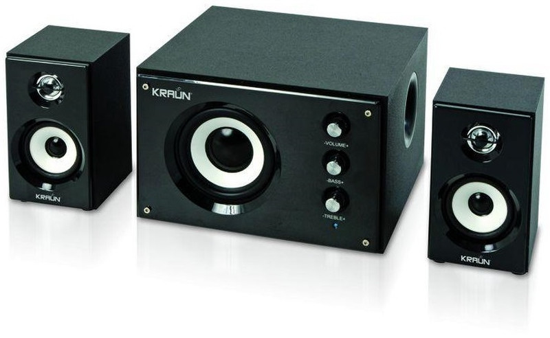 Kraun K1.T2 2.1 12W Black speaker set
