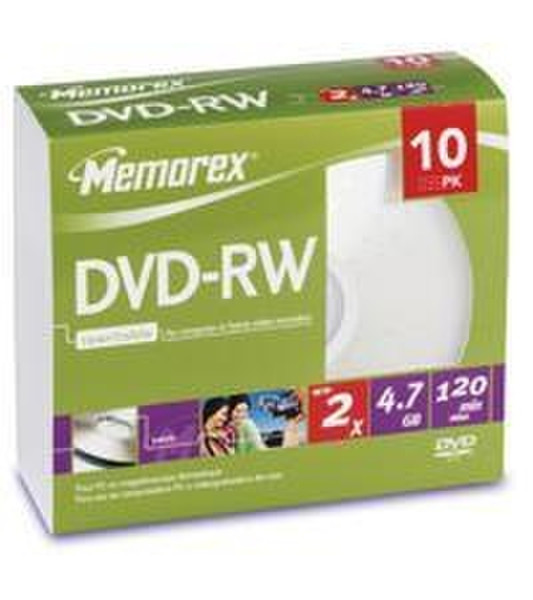 Memorex 2X DVD-RW 10 Pack 4.7GB DVD-RW 10pc(s)