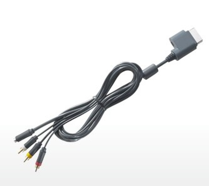 Microsoft Xbox 360 S-Video AV Cable S-Video (4-pin) 3 x RCA Серый