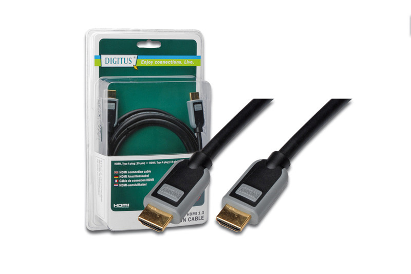 ASSMANN Electronic DB-229575 3m HDMI HDMI Schwarz HDMI-Kabel