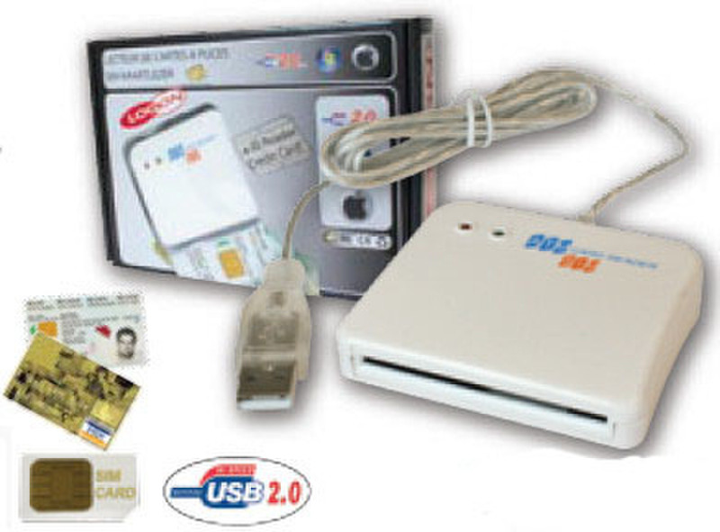 Cable Company USB 2.0 EURO-ID/ATM/SIM Card Reader magnetic card reader