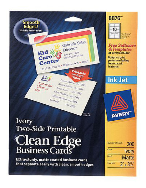 Avery 8876 200pc(s) business card