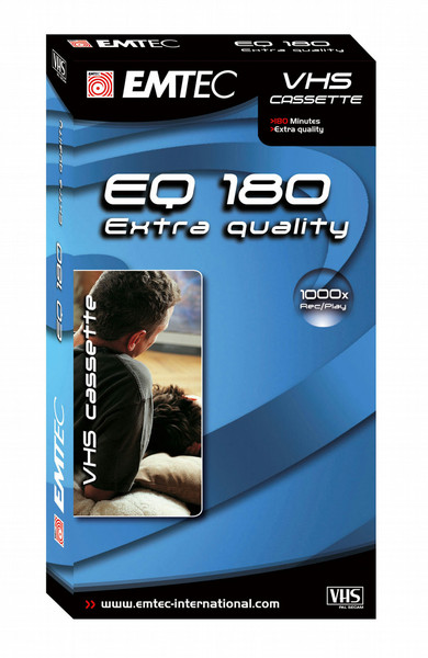 Emtec VHS E180 EQ(2) Video сassette 180мин 2шт